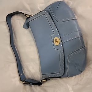 COACH light blue purse